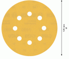 Papel de lija EXPERT C470 con 8 orificios para lijadoras excéntricas de 125 mm, G 400, 50 unidades