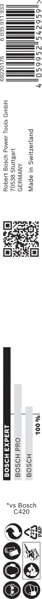 Papel de lija EXPERT C470 para lijado manual de 230 x 280 mm, G 40