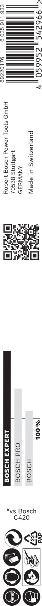 Papel de lija EXPERT C470 para lijado manual de 230 x 280 mm, G 60