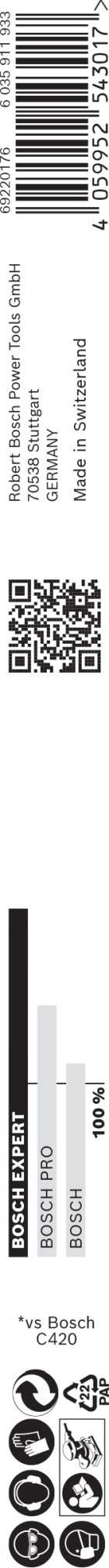 Papel de lija EXPERT C470 para lijado manual de 230 x 280 mm, G 180