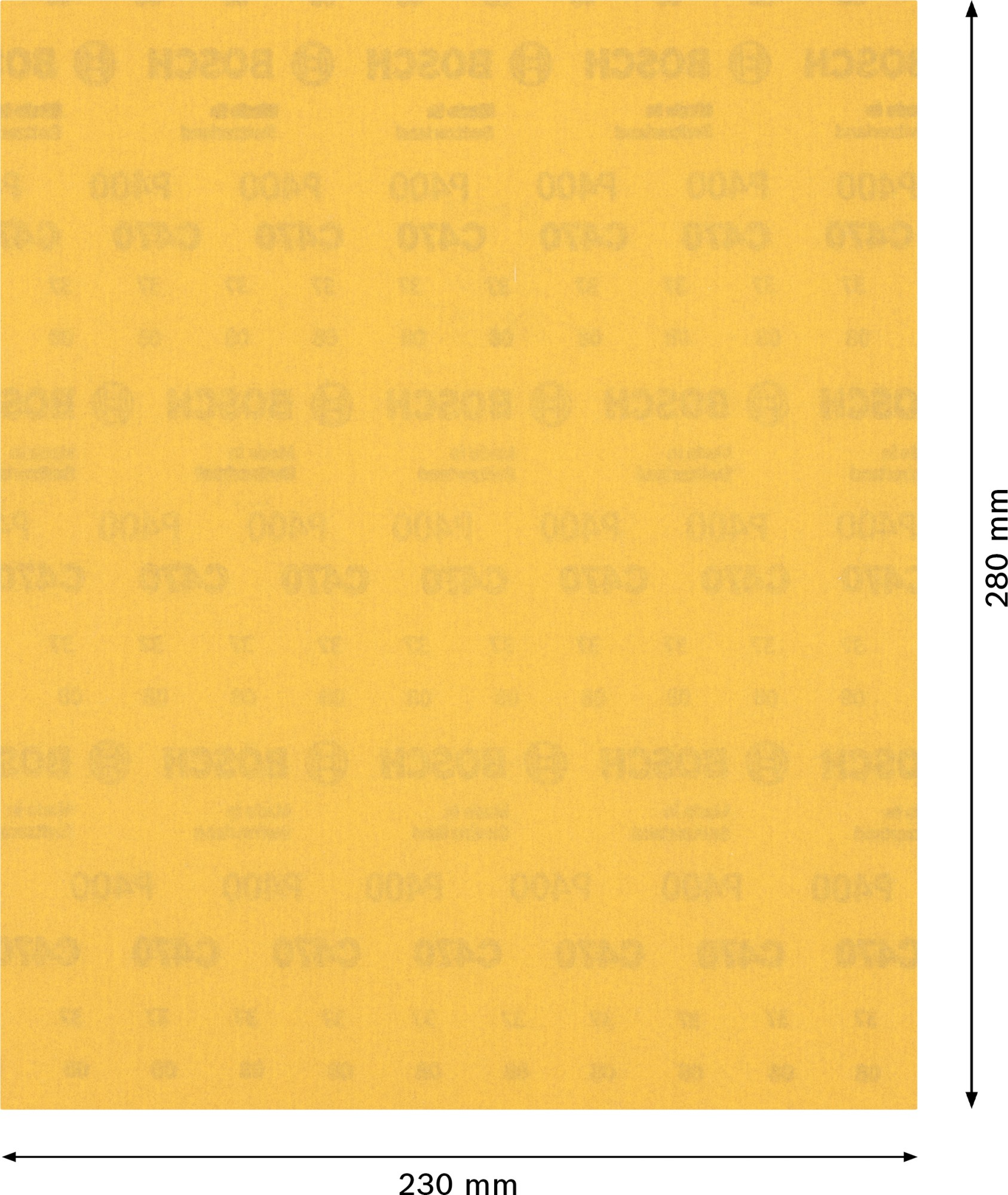 Papel de lija EXPERT C470 para lijado manual de 230 x 280 mm, G 400