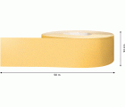 Rollo de papel de lija EXPERT C470 para lijado manual de 93 mm x 50 m, G 120