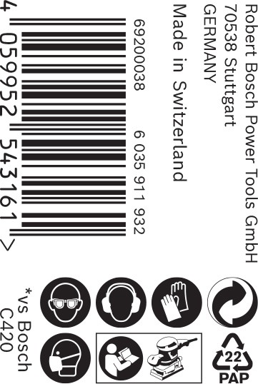 Rollo de papel de lija EXPERT C470 para lijado manual de 115 mm x 50 m, G 60