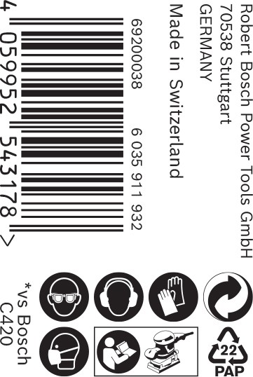 Rollo de papel de lija EXPERT C470 para lijado manual de 115 mm x 50 m, G 80