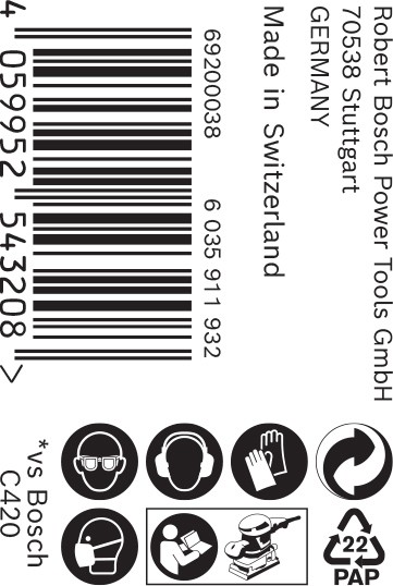 Rollo de papel de lija EXPERT C470 para lijado manual de 115 mm x 50 m, G 180