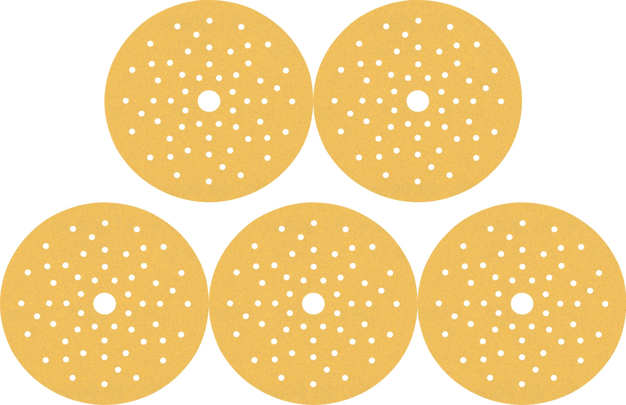 Papel de lija EXPERT C470 multiperforado para lijadoras excéntricas de 150 mm, G 180, 5 unidades