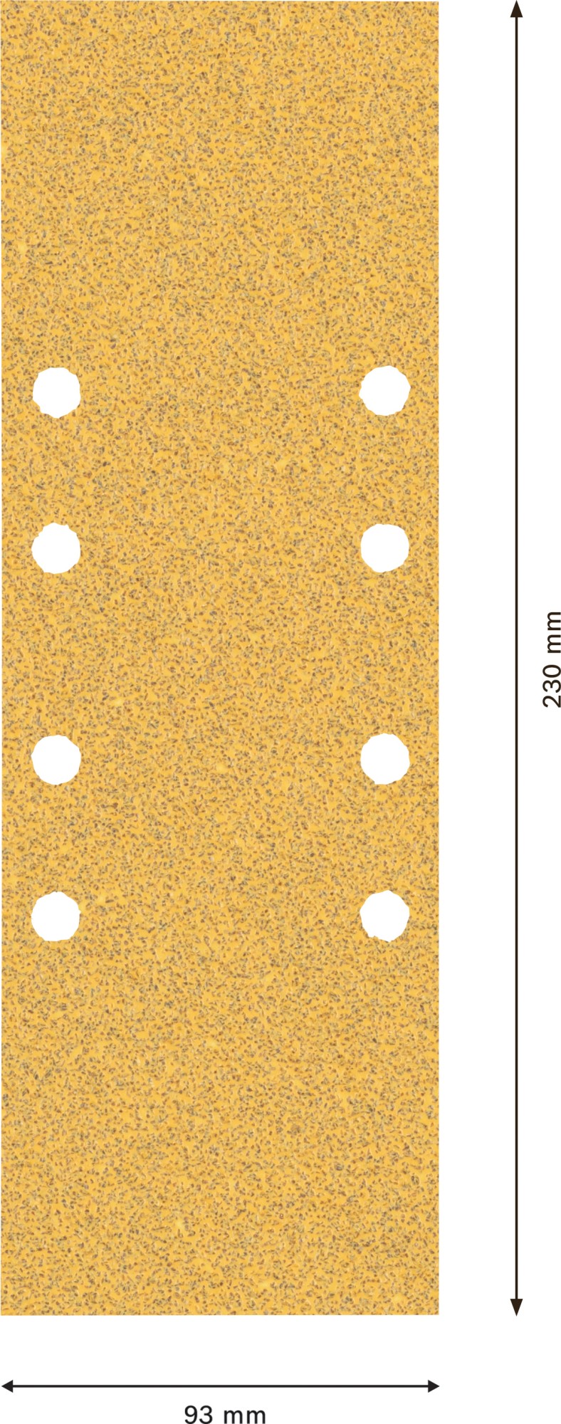 Set de papel de lija EXPERT C470 para lijadoras orbitales de 93 x 230 mm, G 3x60/4x80/3x120, 10 unidades