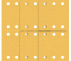 Set de papel de lija EXPERT C470 para lijadoras orbitales de 115 x 140 mm, G 2x40/2x60/2x80/2x120/2x180, 10 unidades
