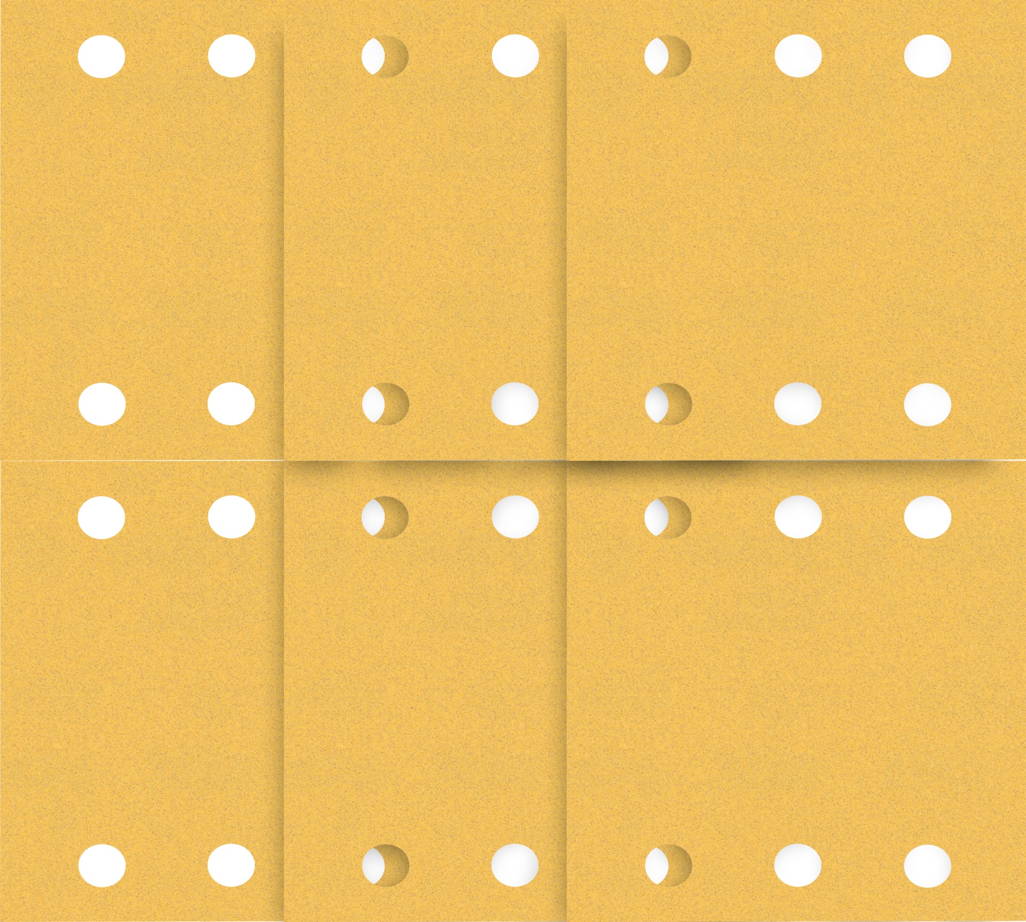 Set de papel de lija EXPERT C470 para lijadoras orbitales de 115 x 140 mm, G 2x40/2x60/2x80/2x120/2x180, 10 unidades