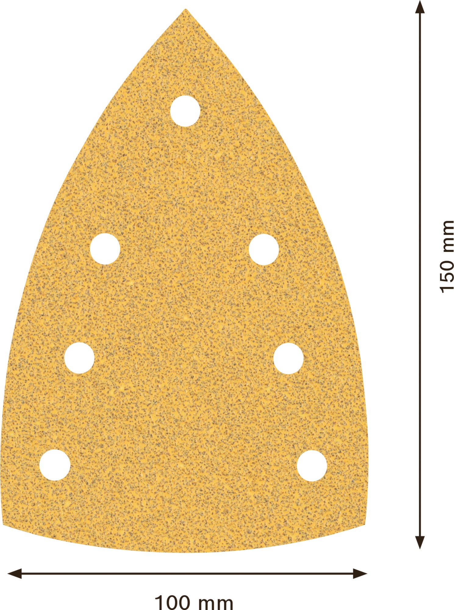 Papel de lija EXPERT C470 con 7 orificios para multilijadoras de 100 x 150 mm, G 60 10 unidades