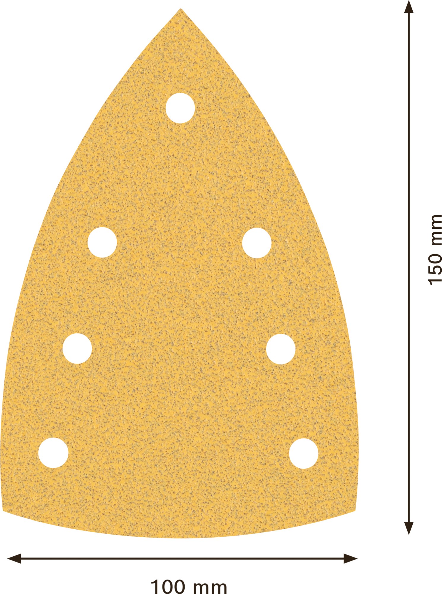 Papel de lija EXPERT C470 con 7 orificios para multilijadoras de 100 x 150 mm, G 80 10 unidades