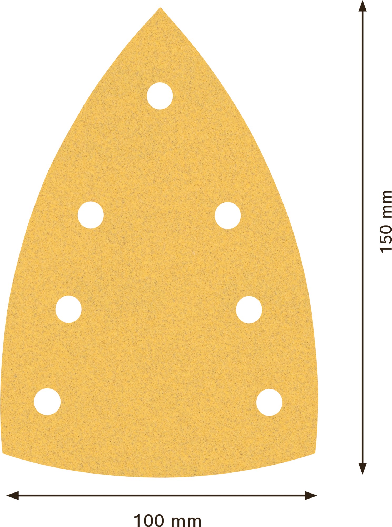 Papel de lija EXPERT C470 con 7 orificios para multilijadoras de 100 x 150 mm, G 120 10 unidades