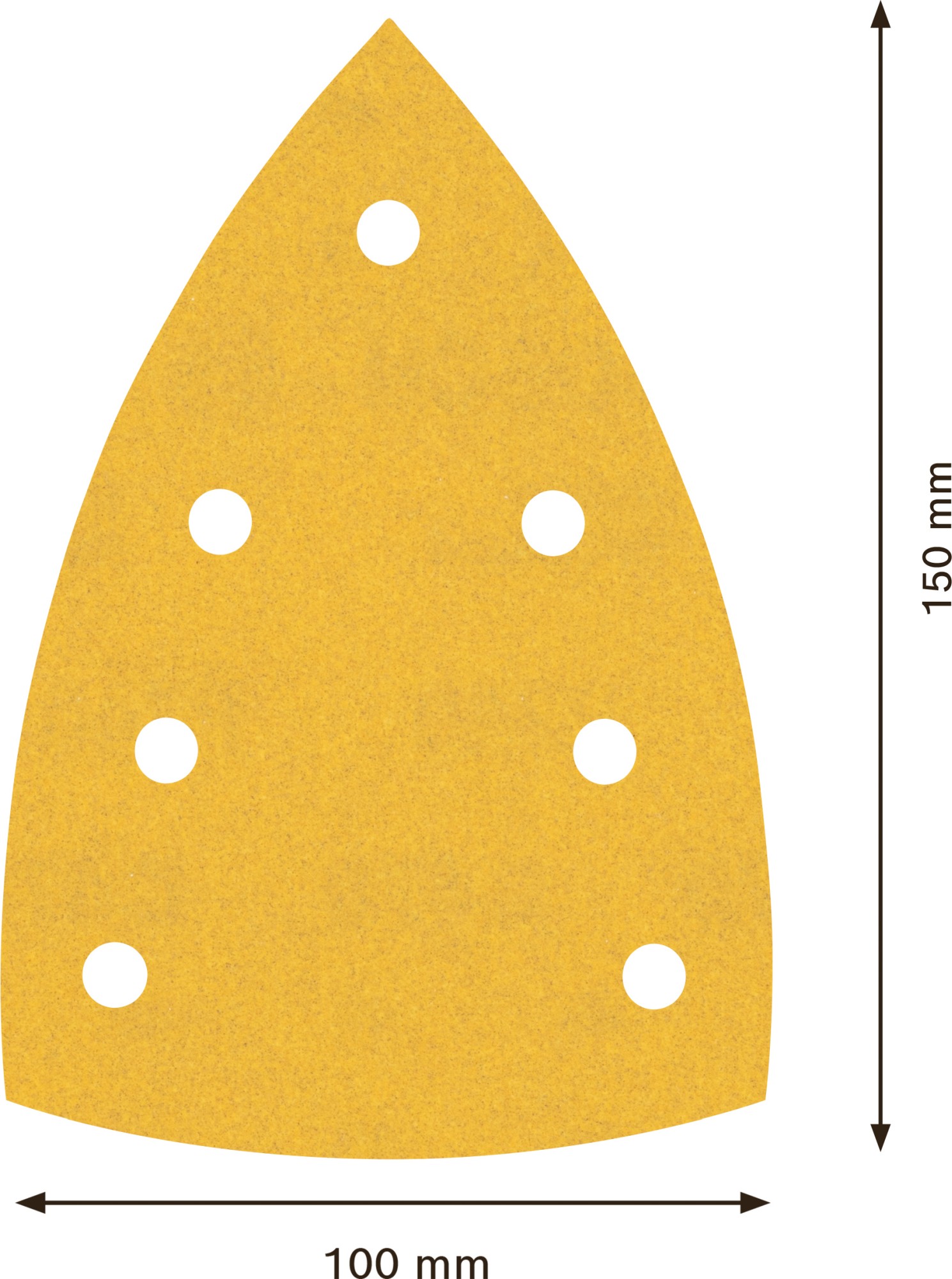 Papel de lija EXPERT C470 con 7 orificios para multilijadoras de 100 x 150 mm, G 240 10 unidades