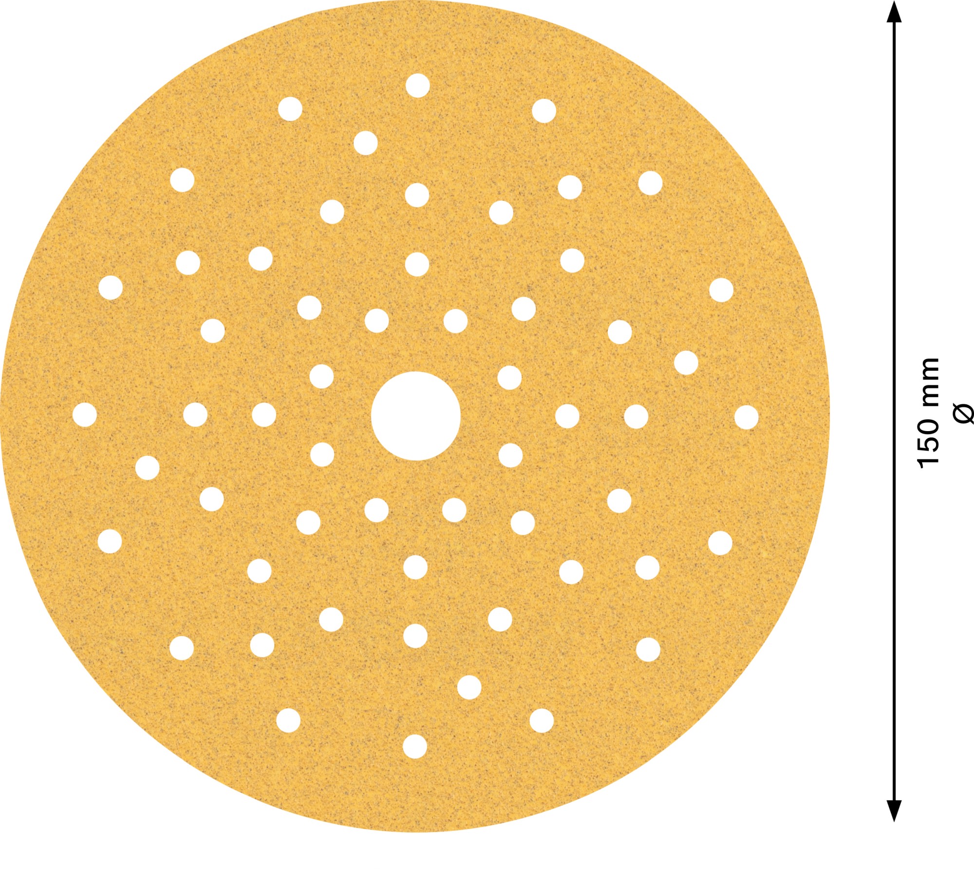 Papel de lija EXPERT C470 multiperforado para lijadoras excéntricas de 150 mm, G 100, 50 unidades