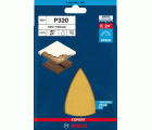 Papel de lija EXPERT C470 con 7 orificios para multilijadoras de 100 x 150 mm, G 320 10 unidades