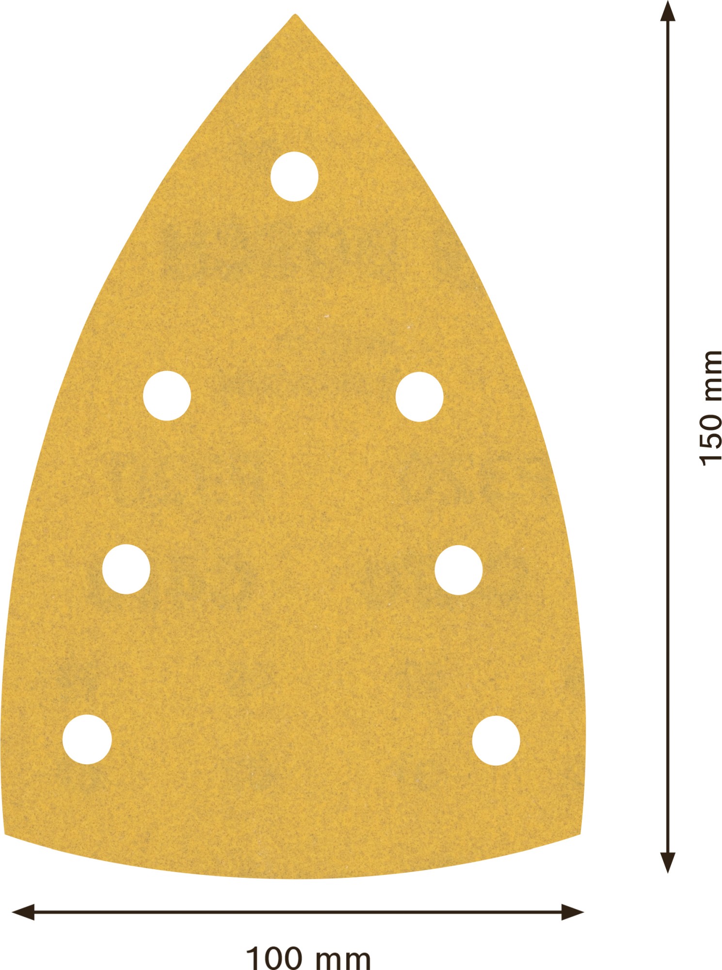 Papel de lija EXPERT C470 con 7 orificios para multilijadoras de 100 x 150 mm, G 320 10 unidades