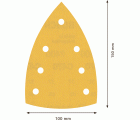 Papel de lija EXPERT C470 con 7 orificios para multilijadoras de 100 x 150 mm, G 400 10 unidades