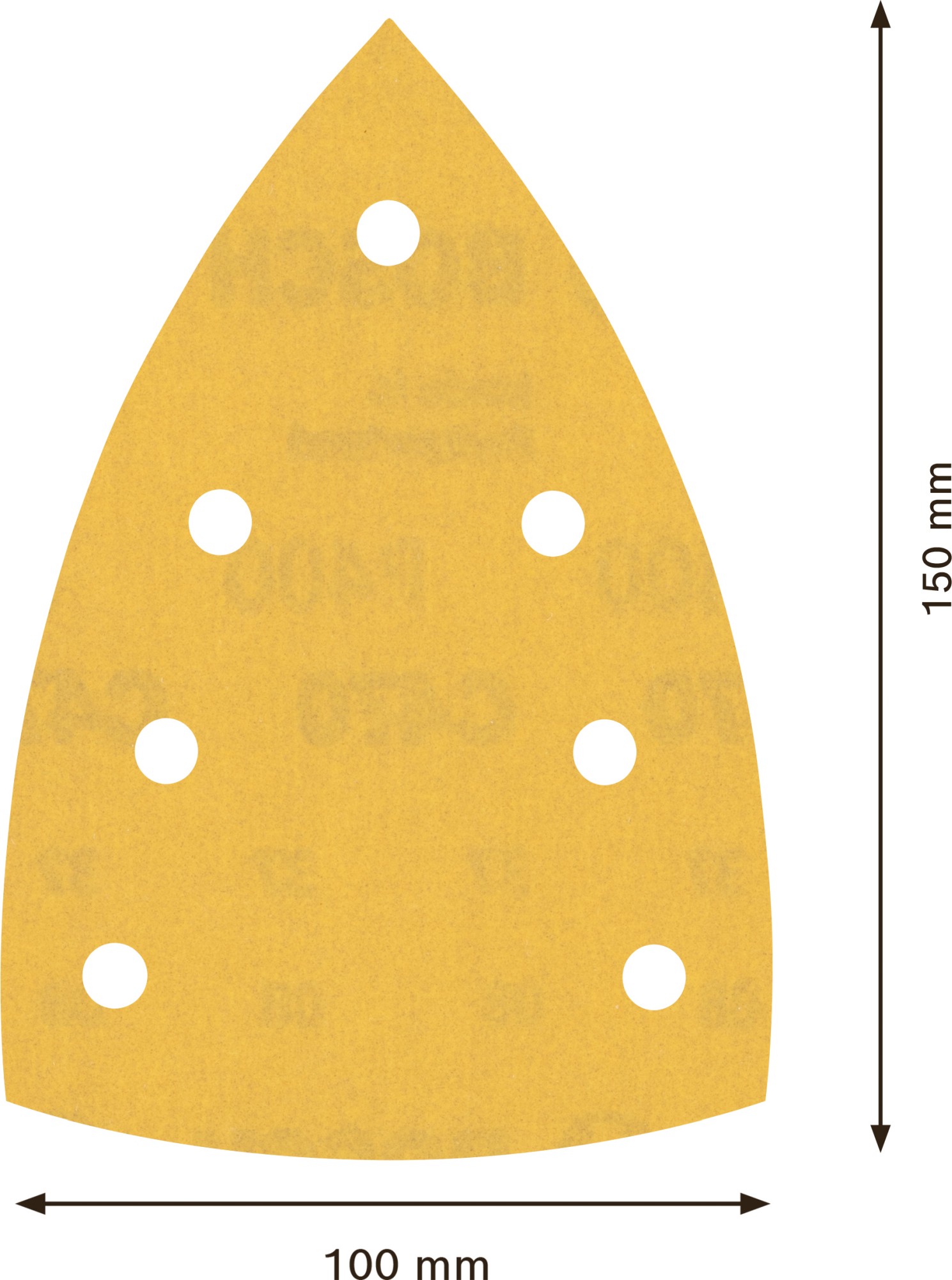 Papel de lija EXPERT C470 con 7 orificios para multilijadoras de 100 x 150 mm, G 400 10 unidades