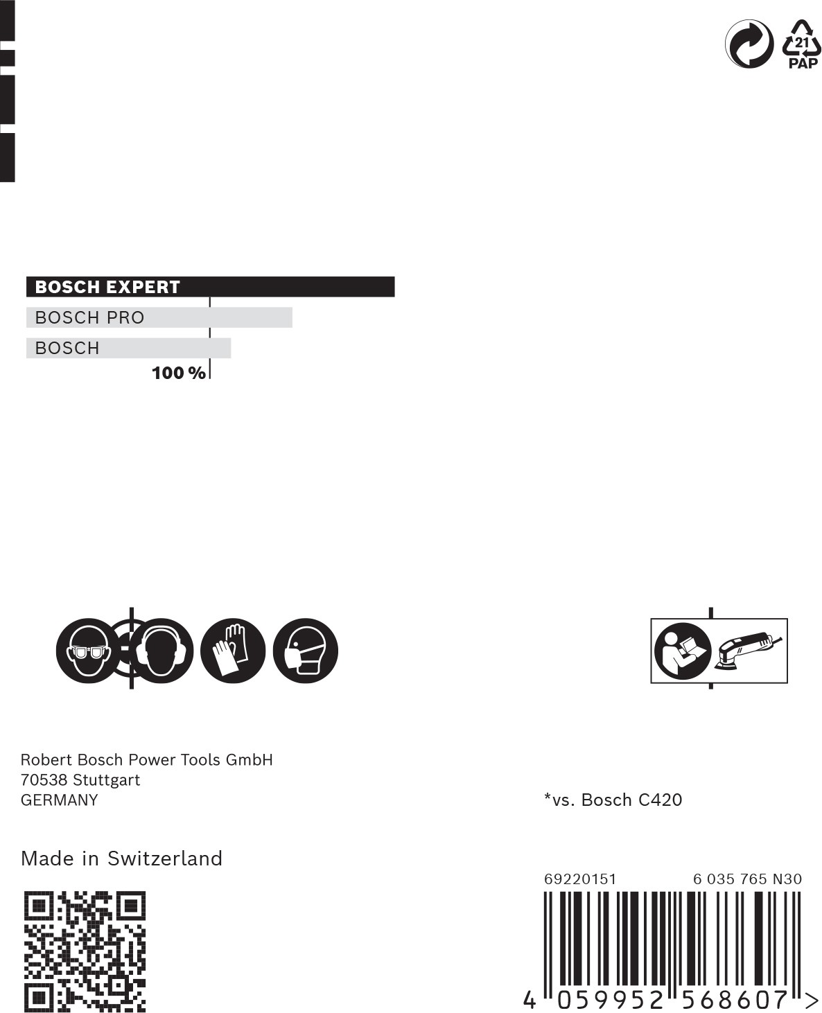 Set de 6 mallas de lija EXPERT M480 de 93 x 93 mm