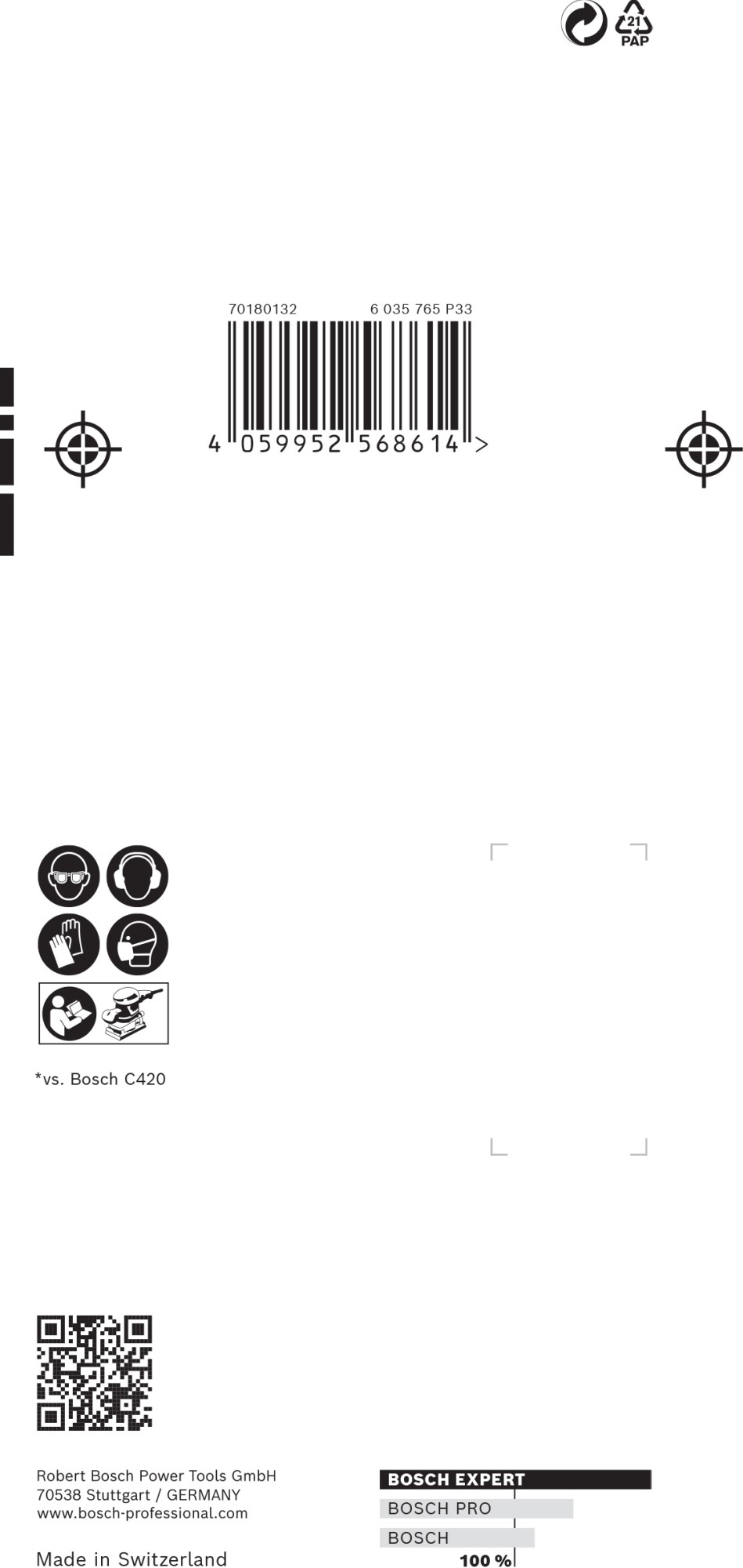 Set de mallas de lija EXPERT M480 de 80 x 133 mm, 10 unidades