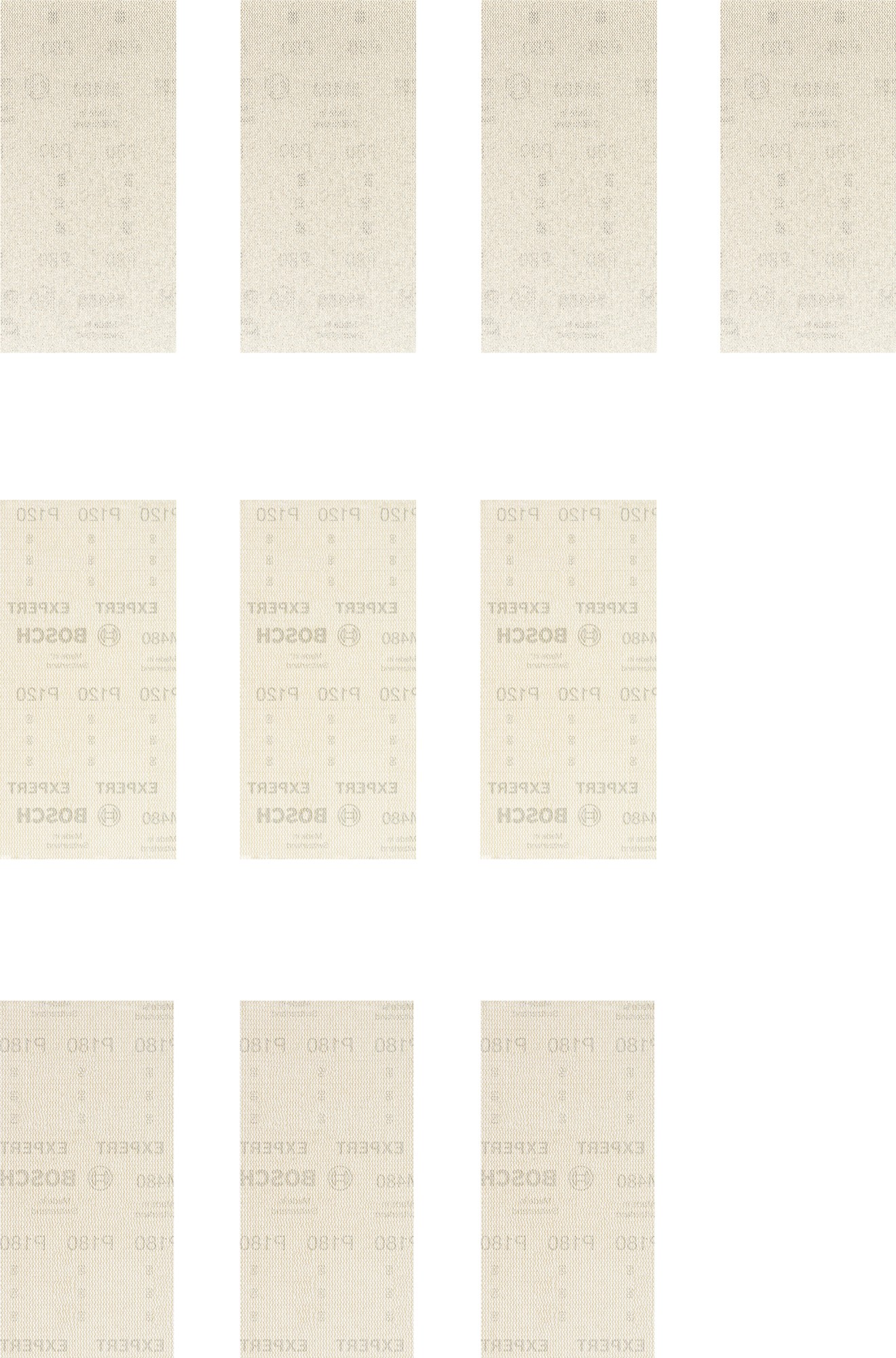 Set de mallas de lija EXPERT M480 de 93 x 186 mm, 10 unidades