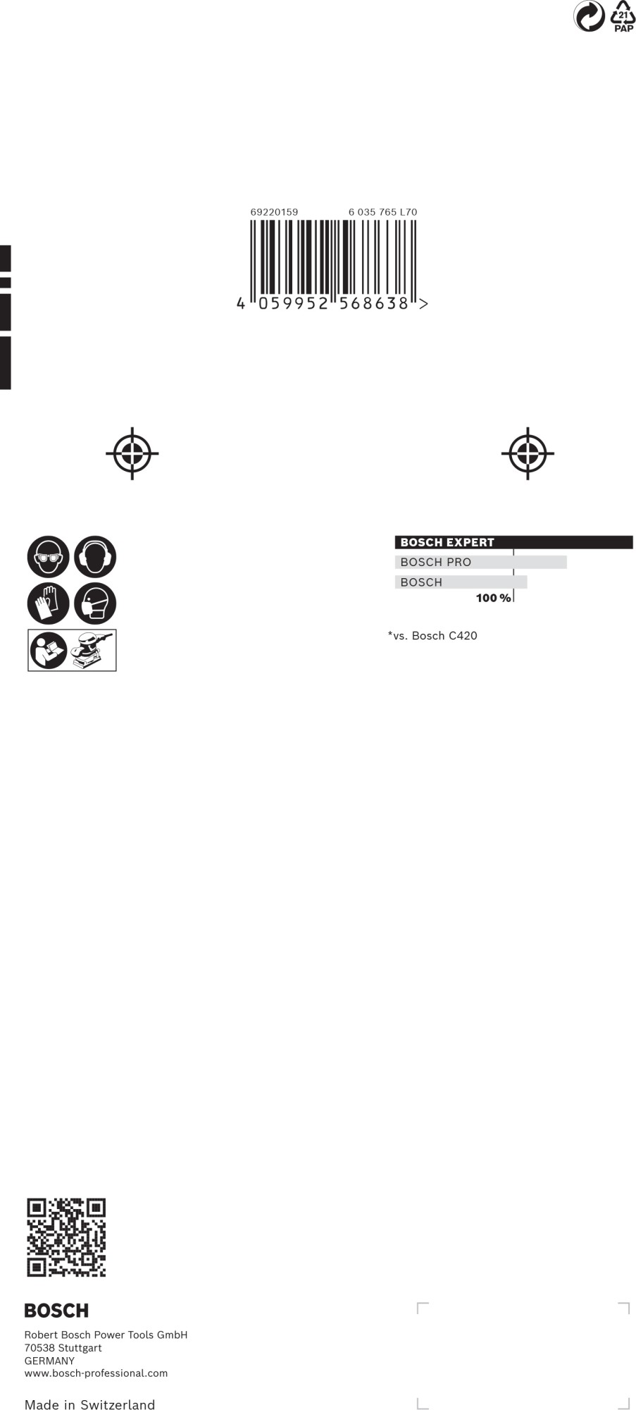 Set de mallas de lija EXPERT M480 de 115 x 230 mm, 10 unidades