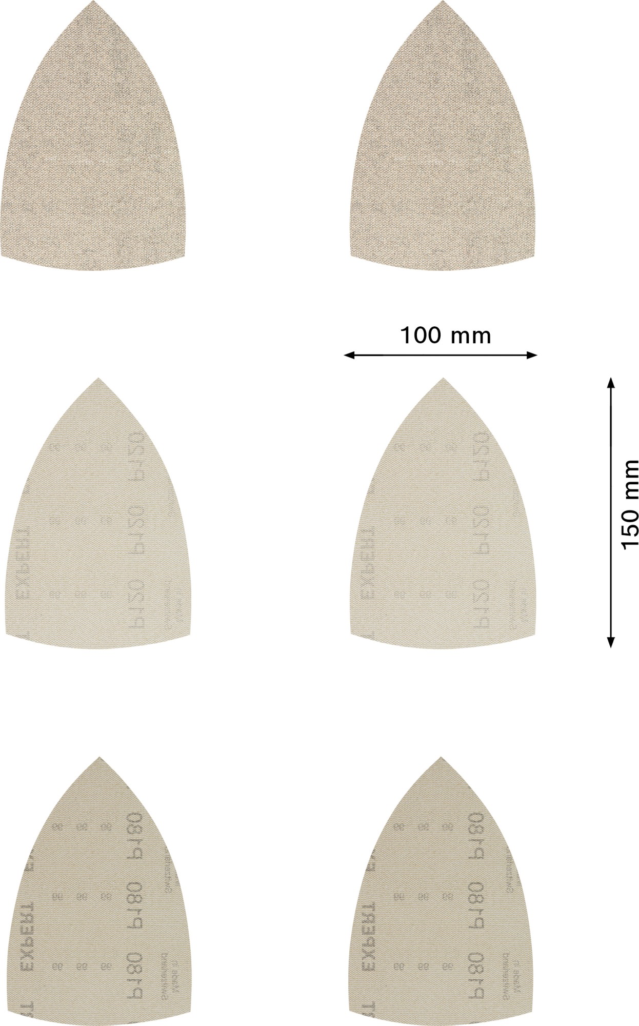 Set de mallas de lija EXPERT M480 de 100 x 150 mm, 10 unidades