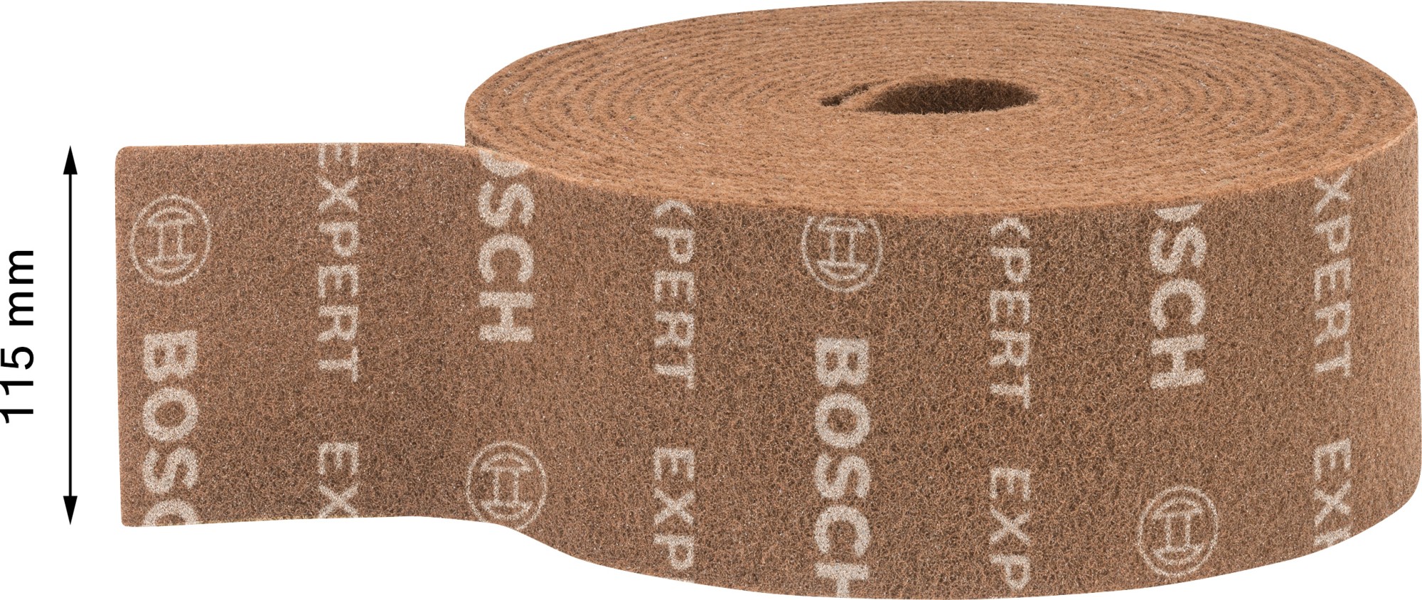 Rollo de vellón EXPERT N880 para lijado manual de 115 mm x 10 m, grueso A