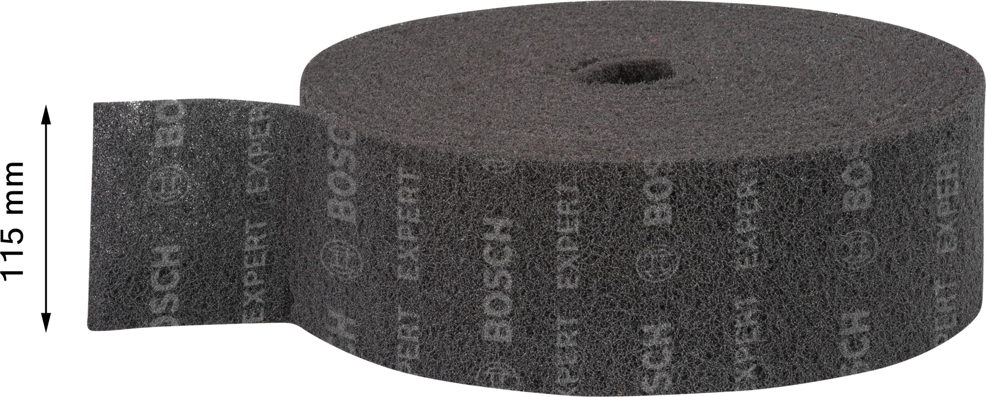 Rollo de vellón EXPERT N880 para lijado manual de 115 mm x 10 m, medio S