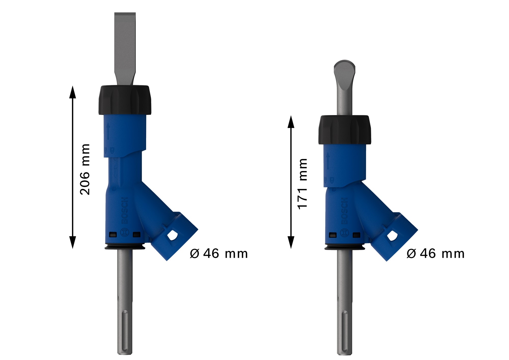 Adaptador de cincel plano EXPERT SDS Clean max de 25x400 mm