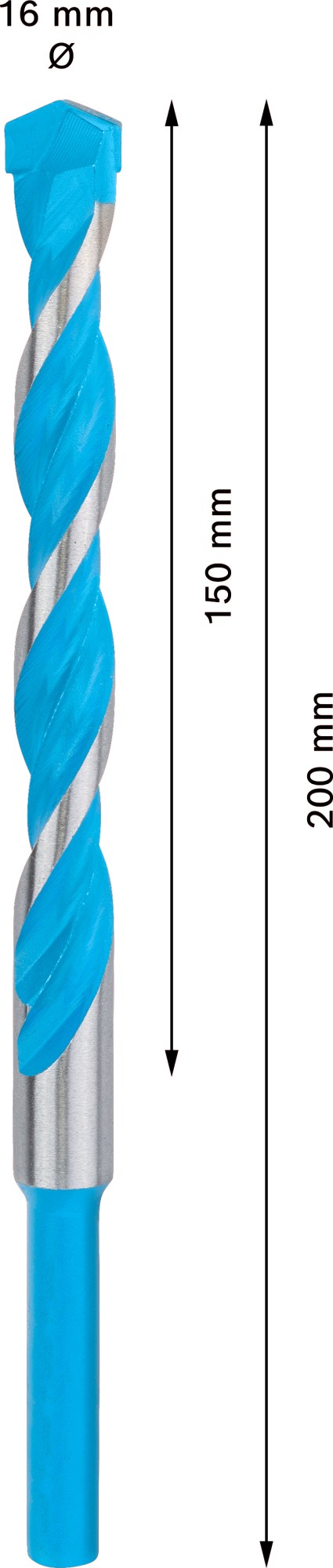 Broca EXPERT CYL-9 MultiConstruction de 16 x 150 x 200 mm