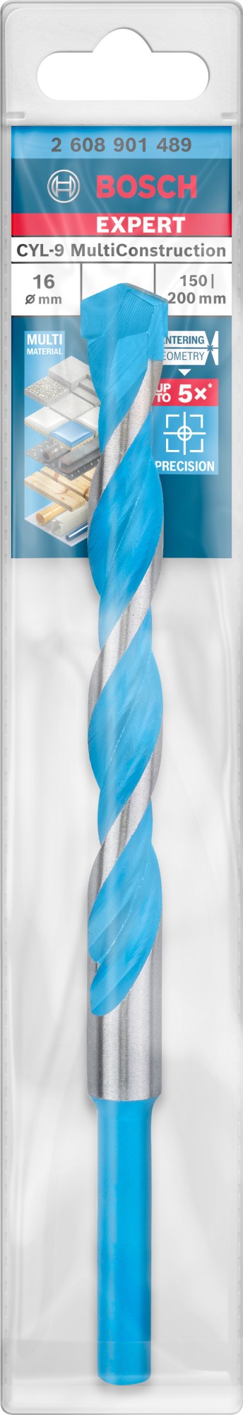 Broca EXPERT CYL-9 MultiConstruction de 16 x 150 x 200 mm