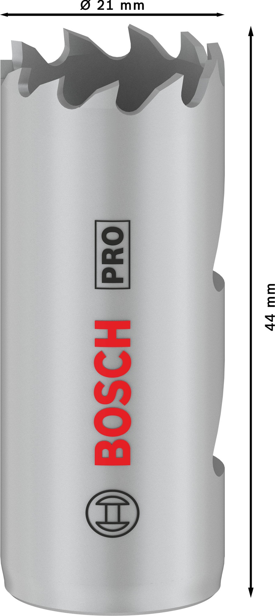 Sierra de corona PRO Multi Material, 21 mm, roscada