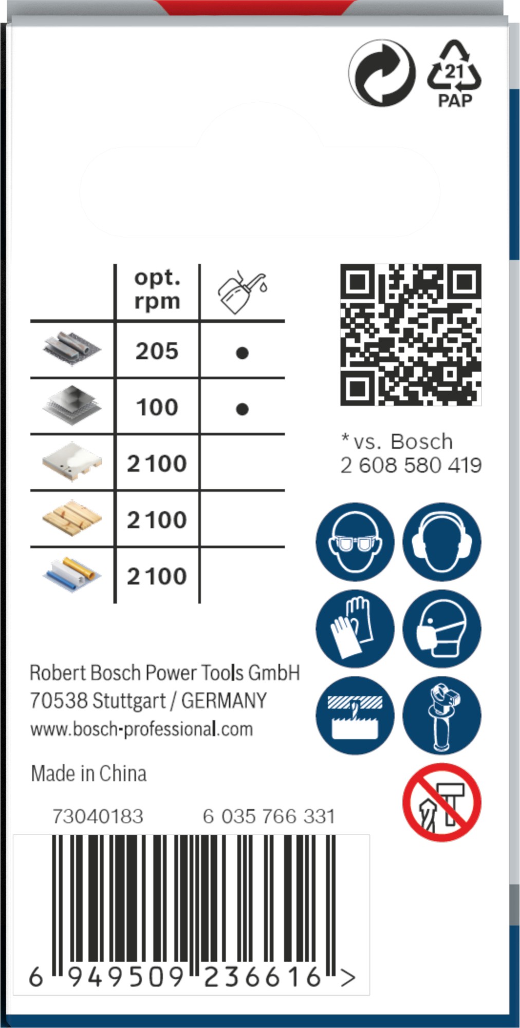 Sierra de corona PRO Multi Material, 43 mm, roscada
