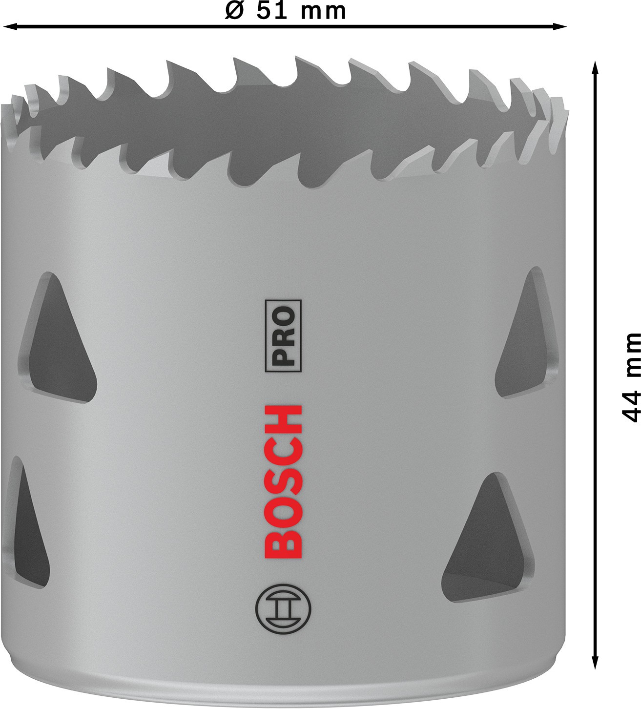 Sierra de corona PRO Multi Material, 51 mm, roscada