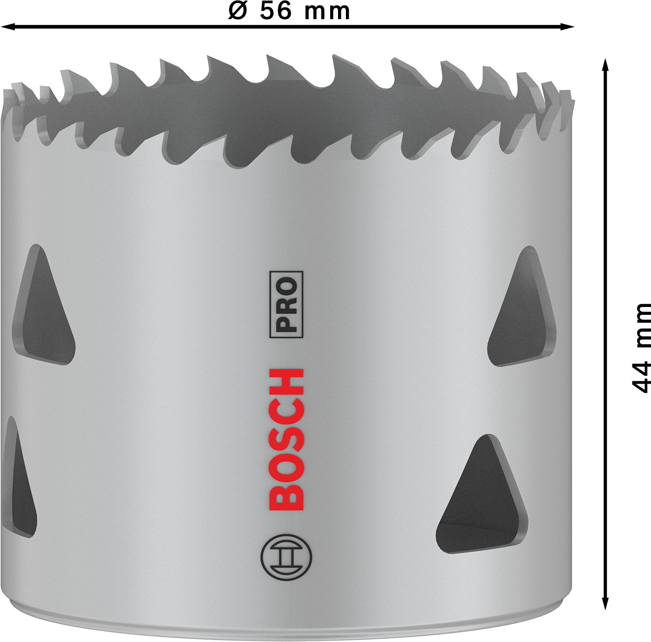 Sierra de corona PRO Multi Material, 56 mm, roscada