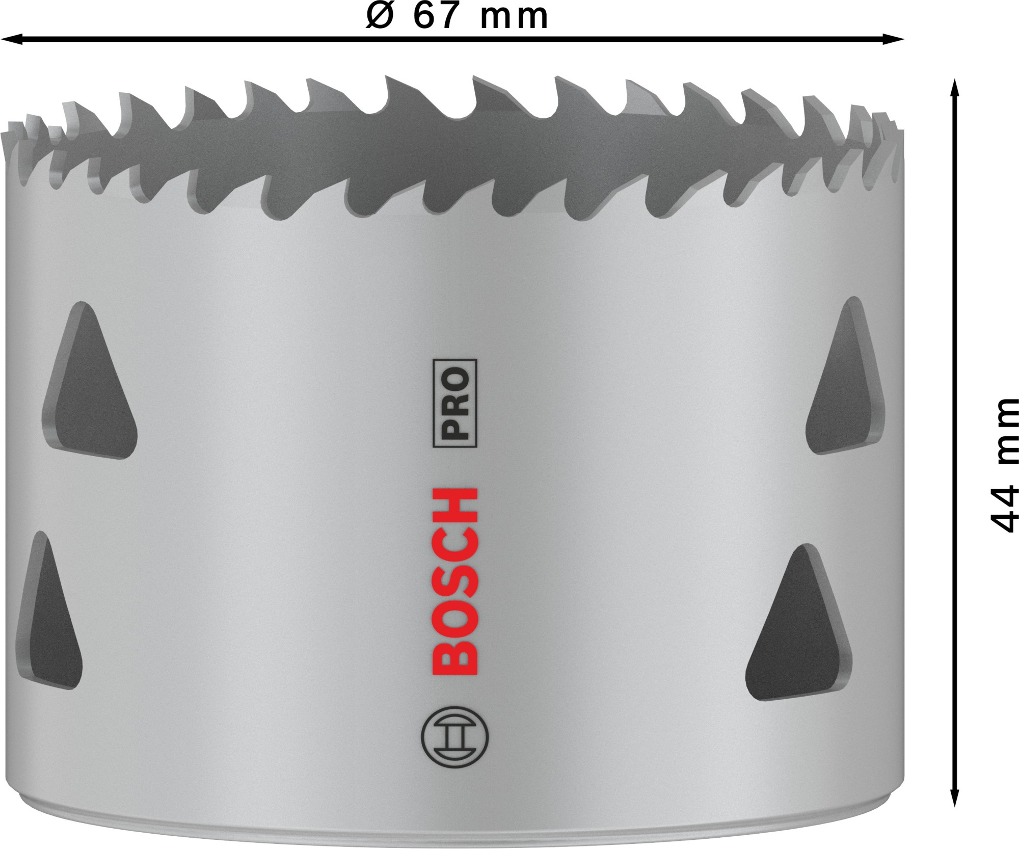 Sierra de corona PRO Multi Material, 67 mm, roscada