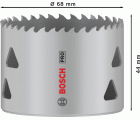 Sierra de corona PRO Multi Material, 68 mm, roscada