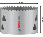 Sierra de corona PRO Multi Material, 76 mm, roscada