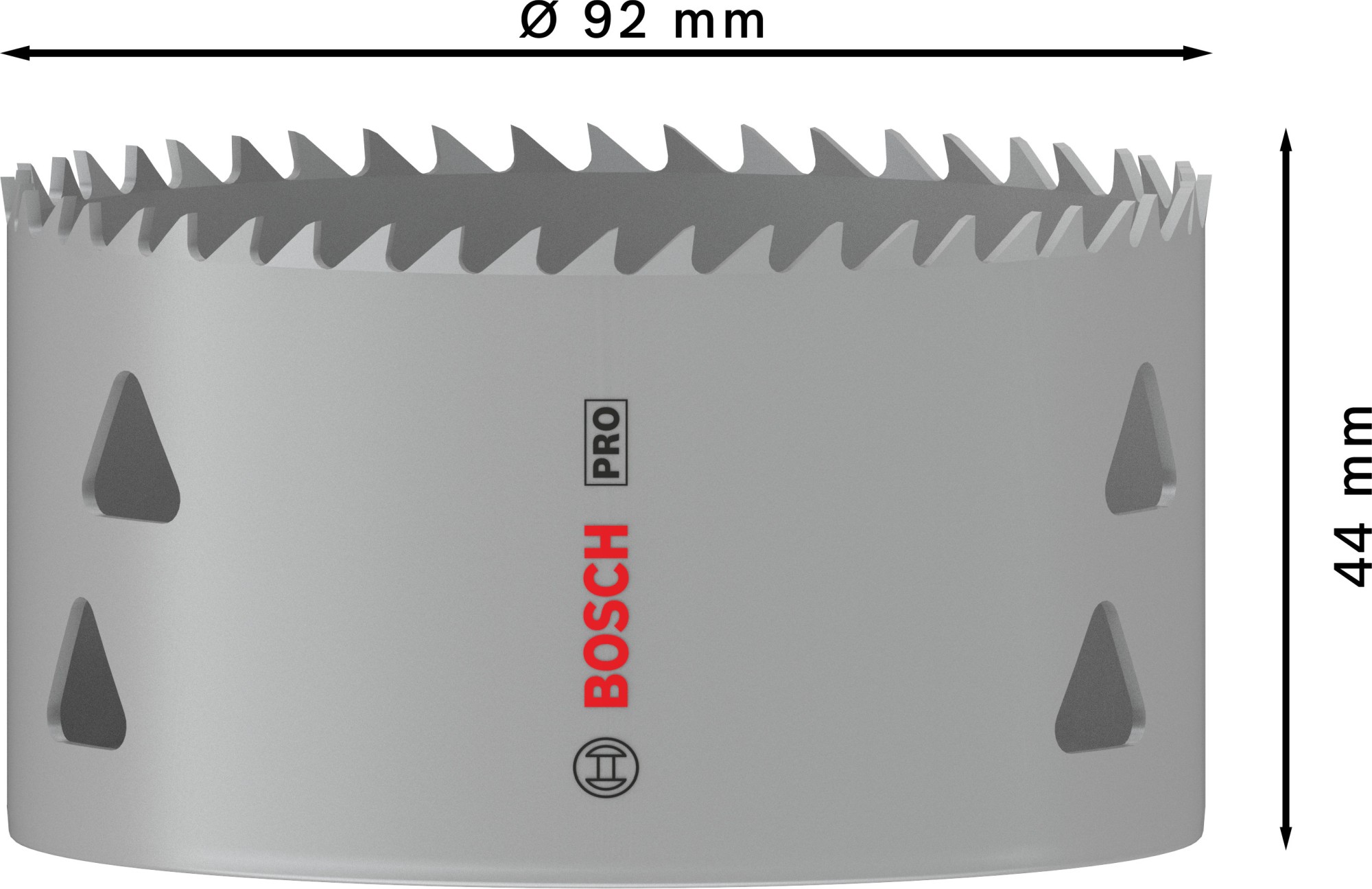Sierra de corona PRO Multi Material, 92 mm, roscada