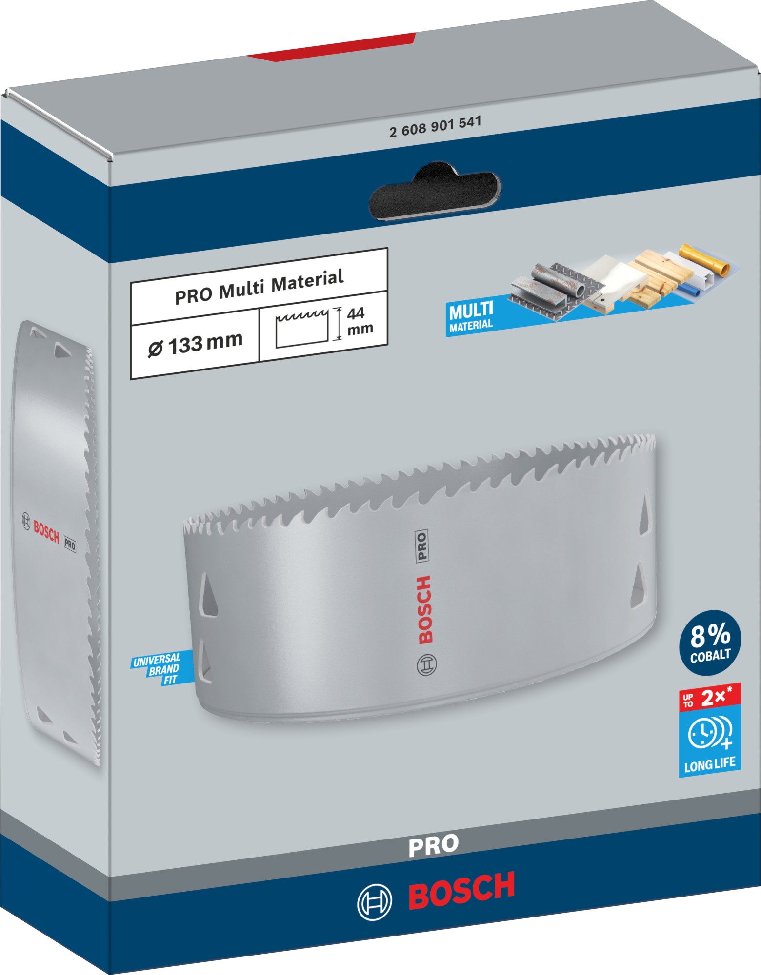 Sierra de corona PRO Multi Material, 133 mm, roscada