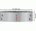 Sierra de corona PRO Multi Material, 168 mm, roscada
