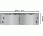 Sierra de corona PRO Multi Material, 177 mm, roscada