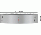 Sierra de corona PRO Multi Material, 210 mm, roscada