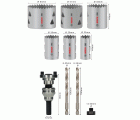 Set de sierras de corona PRO Multi Material y portabrocas Q-Lock, 10 unidades