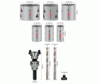 Set de sierras de corona PRO Multi Material y portabrocas Q-Lock, 10 unidades