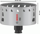 Sierra de corona PRO Tile PC Plus, 83 mm, HS
