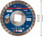 Disco de corte con diamante EXPERT MultiMaterial X-LOCK de 115 x 22,23 x 2,4 x 12 mm
