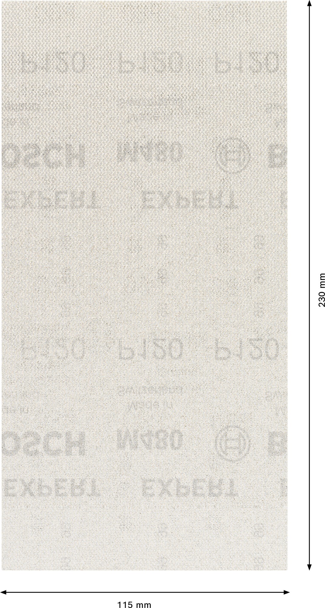 Malla de lija EXPERT M480 de 115 x 107 mm, G 120, 50 unidades