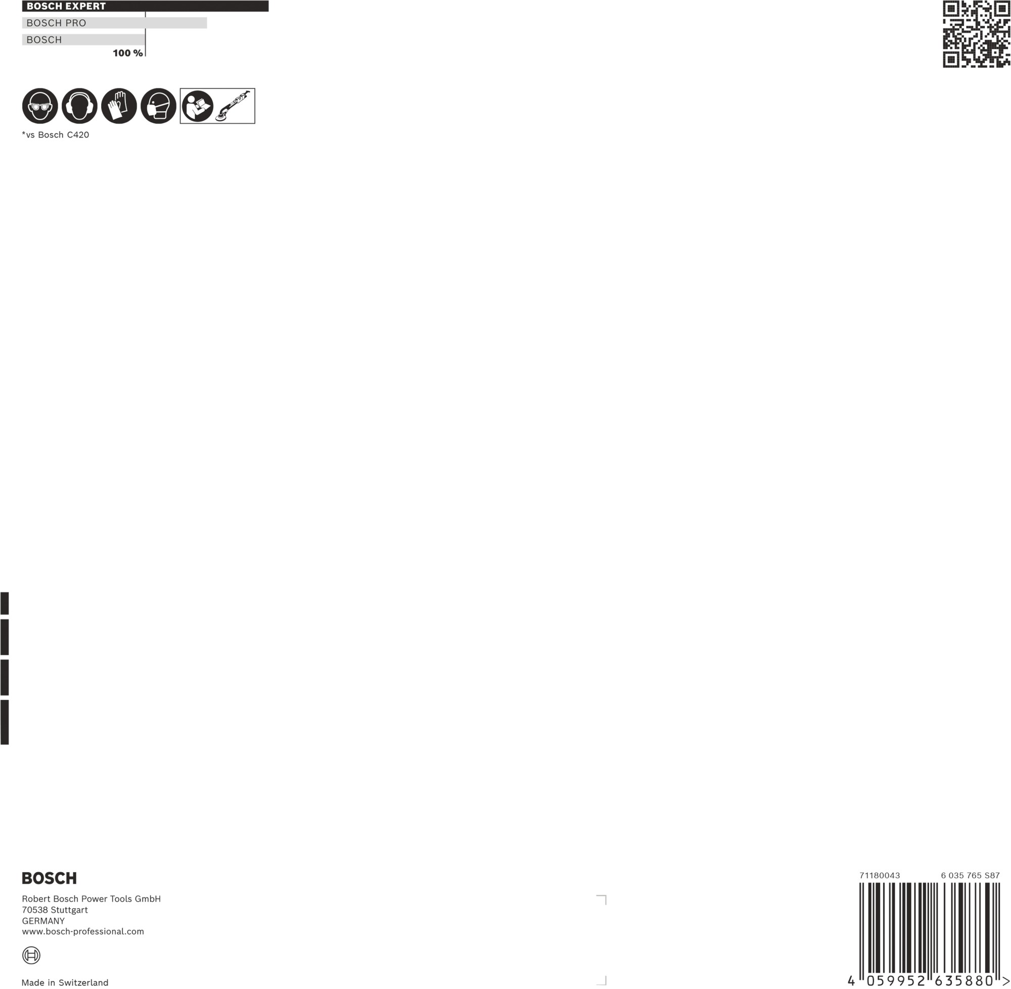 Malla de lija EXPERT M480 de 225 mm, G 180, 5 unidades